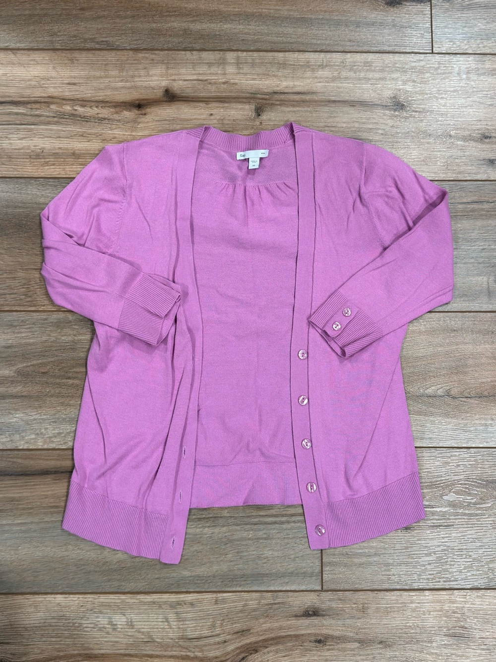 GAP Cottage Style Pink 100% Cotton Lightweight Cardigan | Size XS